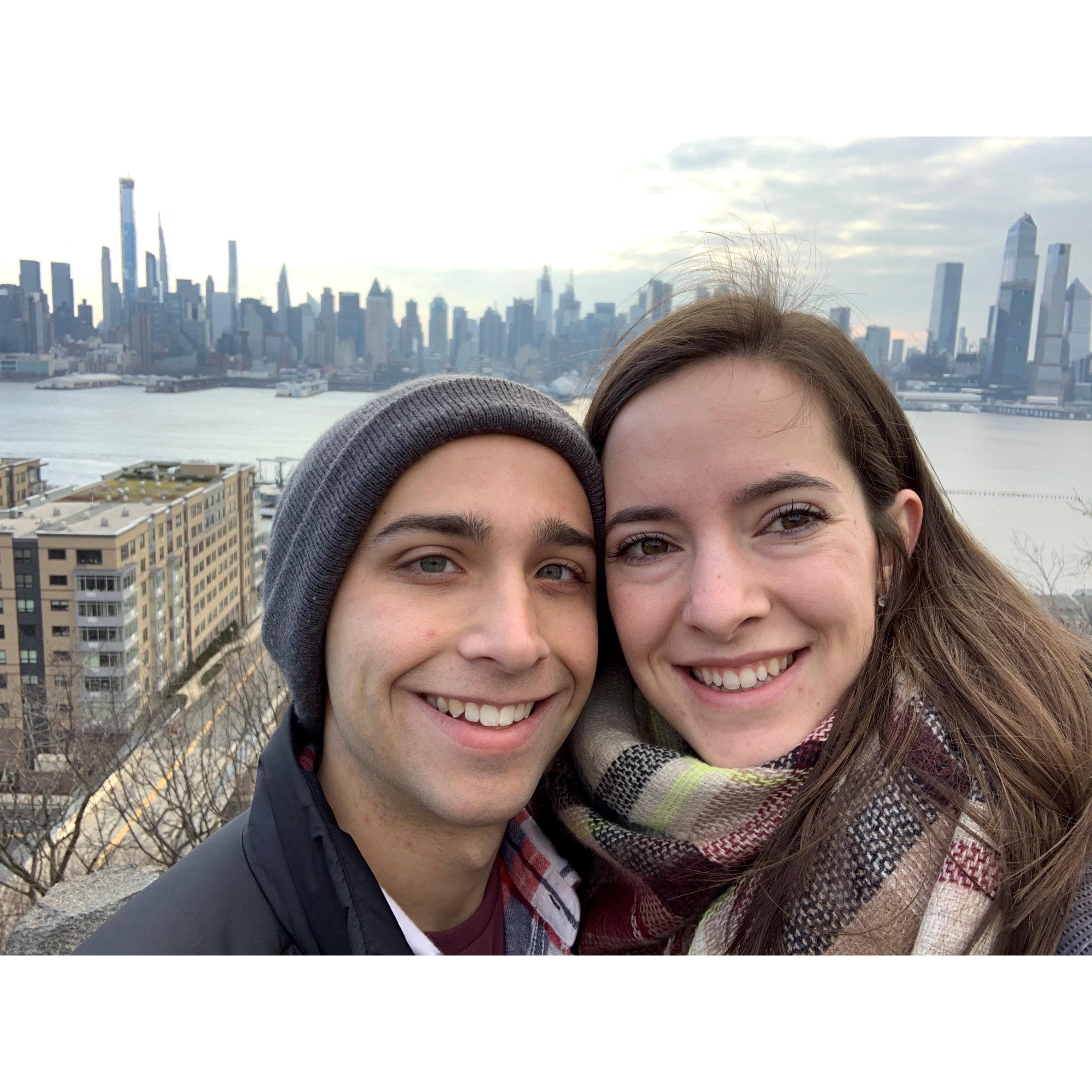 New York, December 2019. Our favorite thing we stumbled upon, a great view of Manhattan a few blocks from where we stayed.