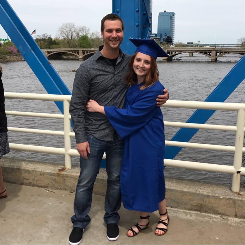 Megan's graduation from GVSU