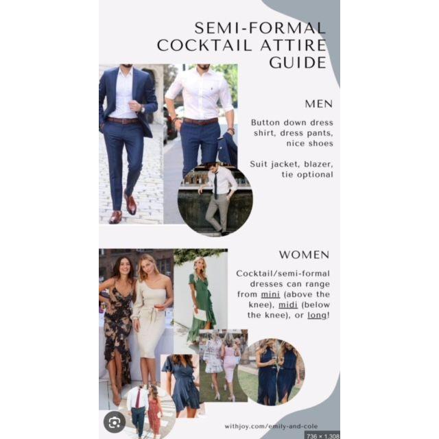 Here's an attire guide if you are having difficulty :) no white gowns/attire for ladies*