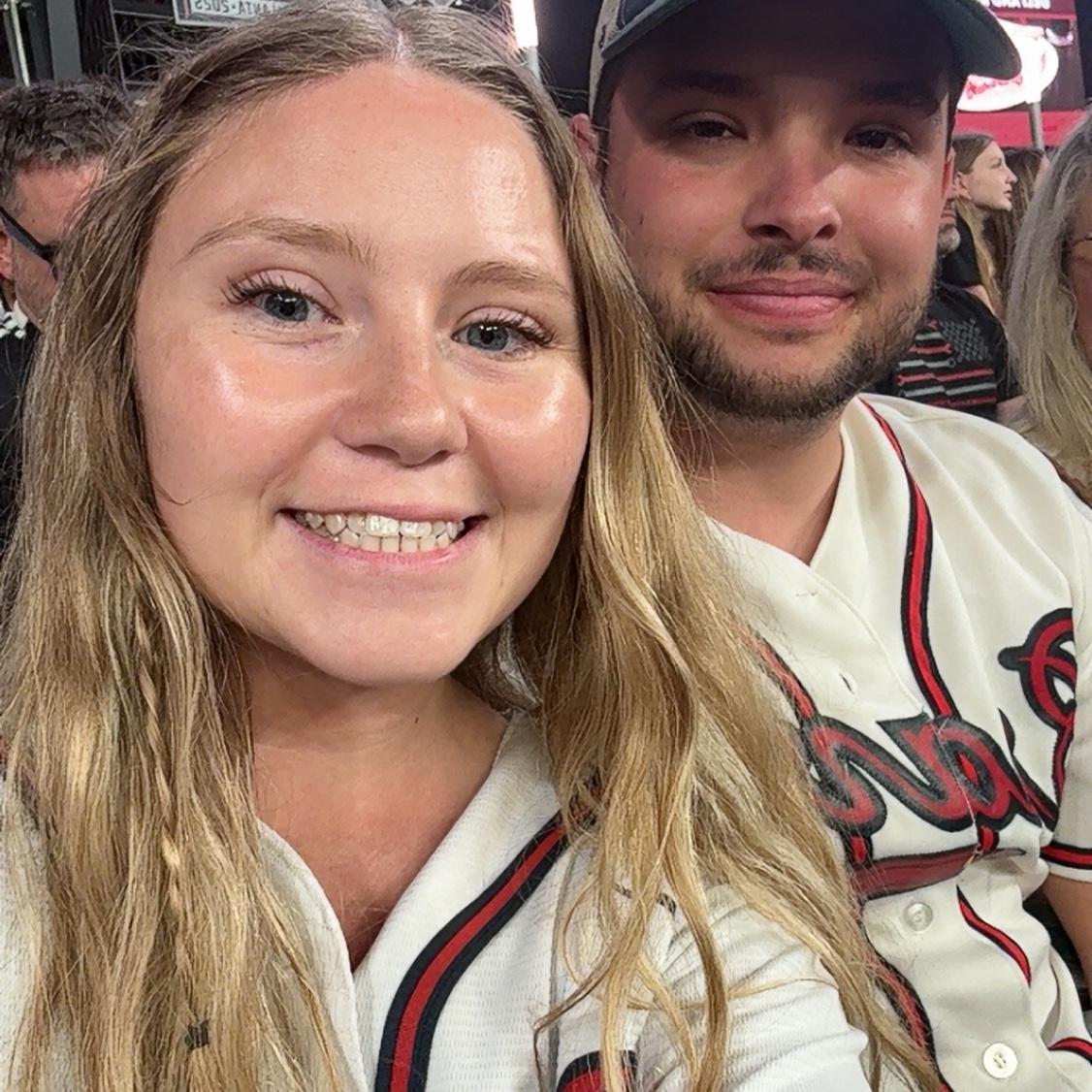 Braves game!! 🏆❤️💙🤍