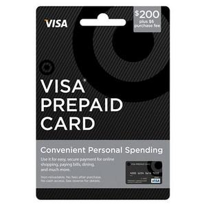 Target Visa - Visa Prepaid Card - $200 + $6 Fee