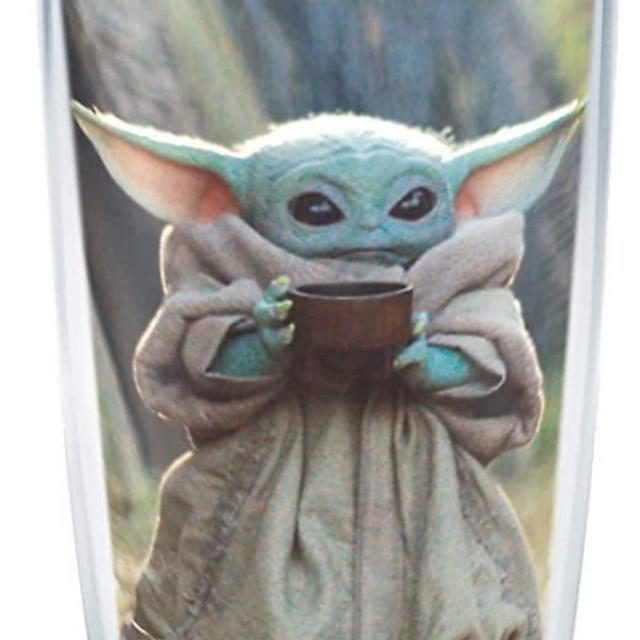 Tervis 1357922 The Child Sipping Insulated Tumbler-Mandalorian, 16oz, Clear-Tritan,Clear - Tritan