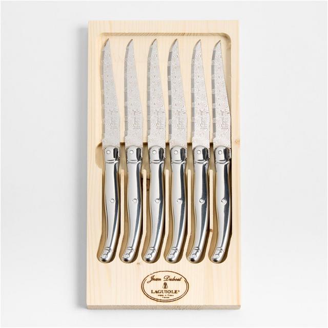 Jean Dubost Laguiole ® Stainless Steel Steak Knives, Set of 6