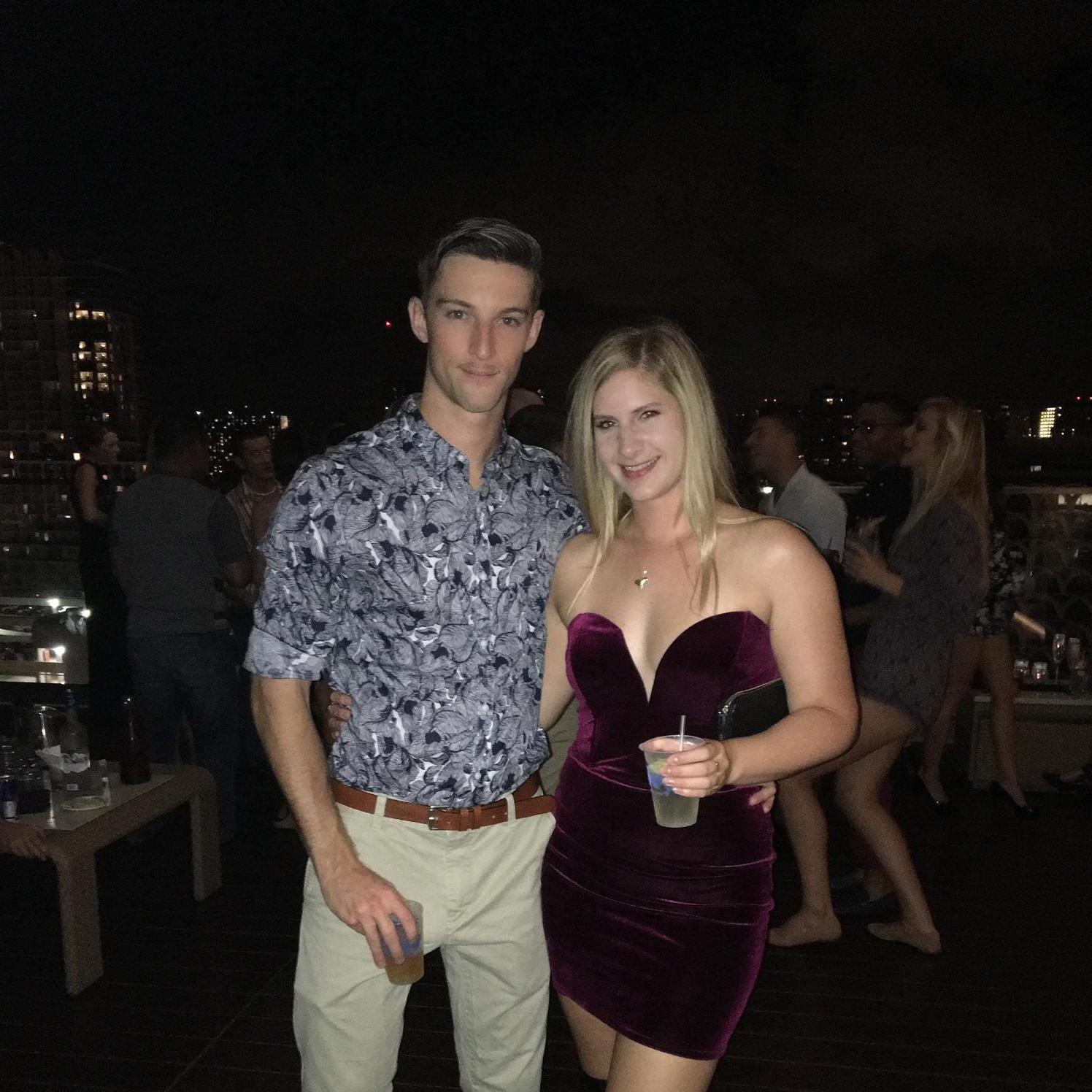 One of our first photos taken together at Sky Waikiki in 2016!