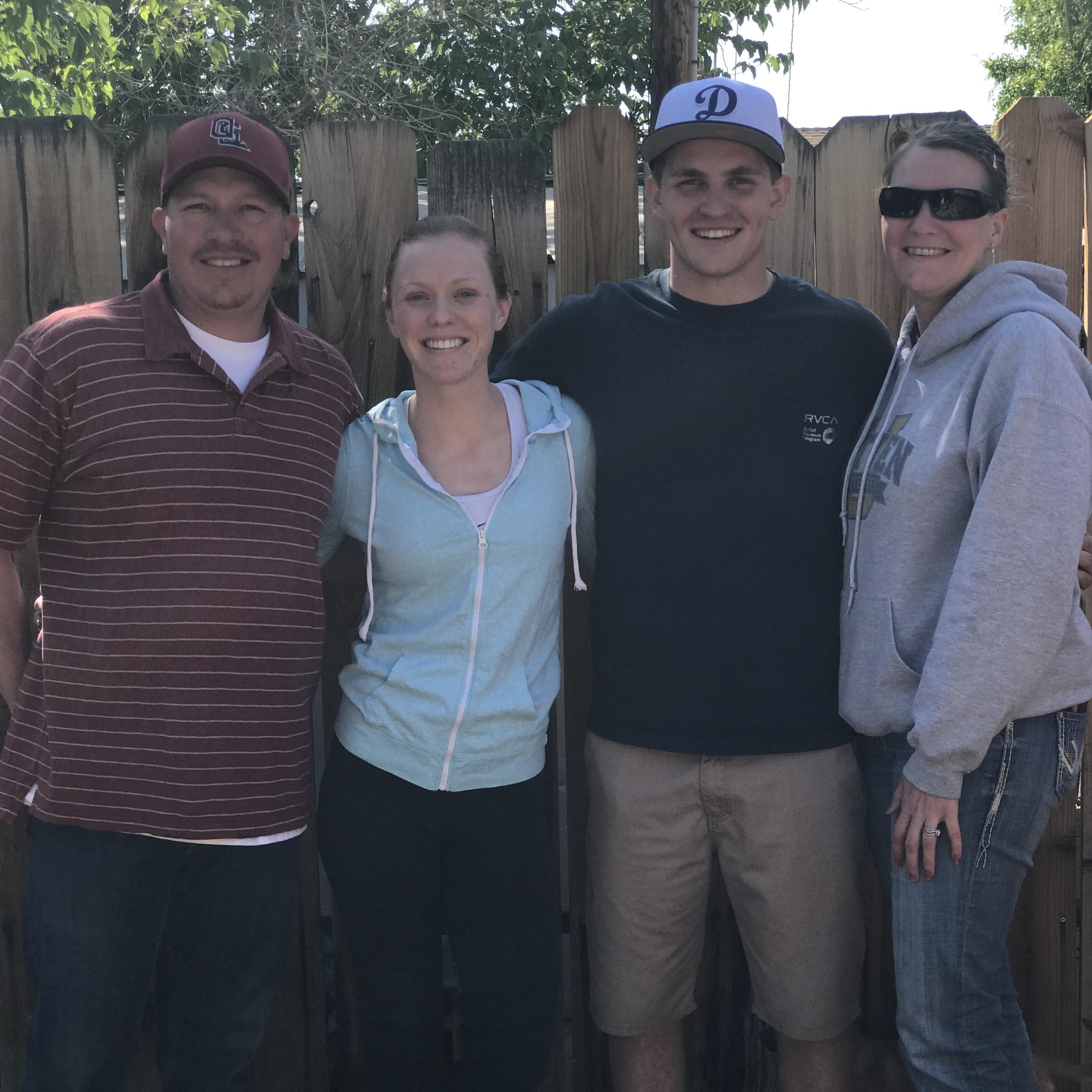 My parents are extremely excited to gain another son, even though he is a Dodgers fan...