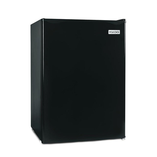 Igloo 2.6 Cu.Ft. Compact Refrigerator with Freezer, 2 Shelfs, Perfect for Homes, Offices, Dorms, Black