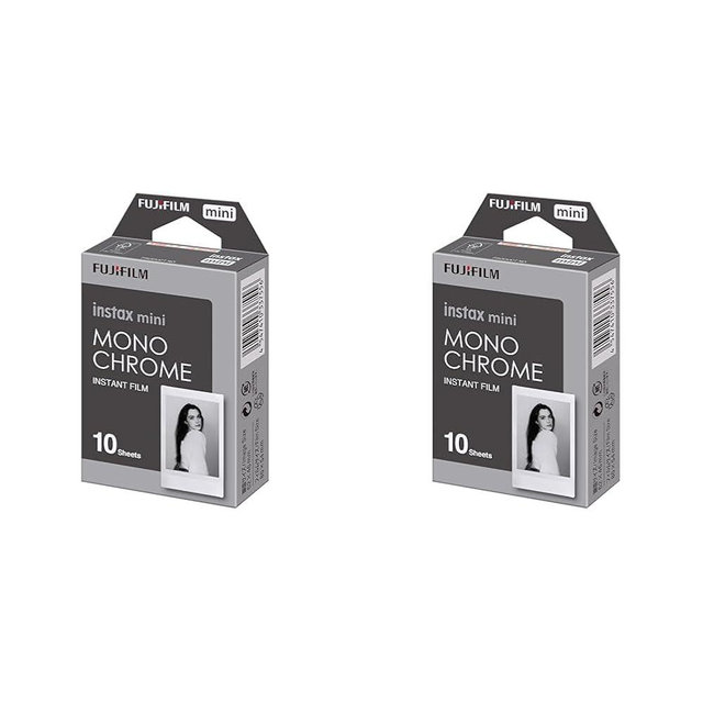 Fujifilm Instax Mini Monochrome Film - 10 Exposures (Pack of 2)