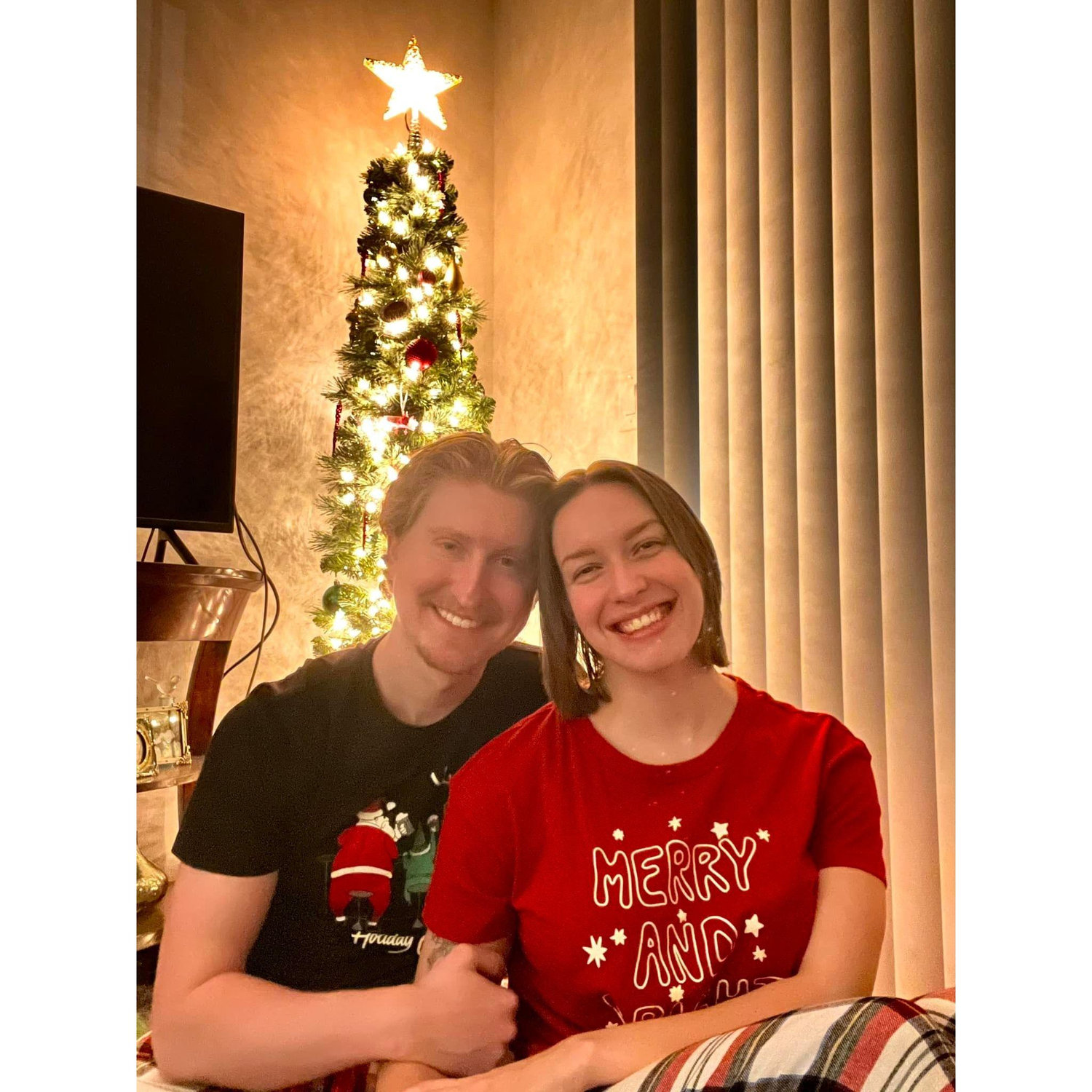 This was our first Christmas together with our first tree!