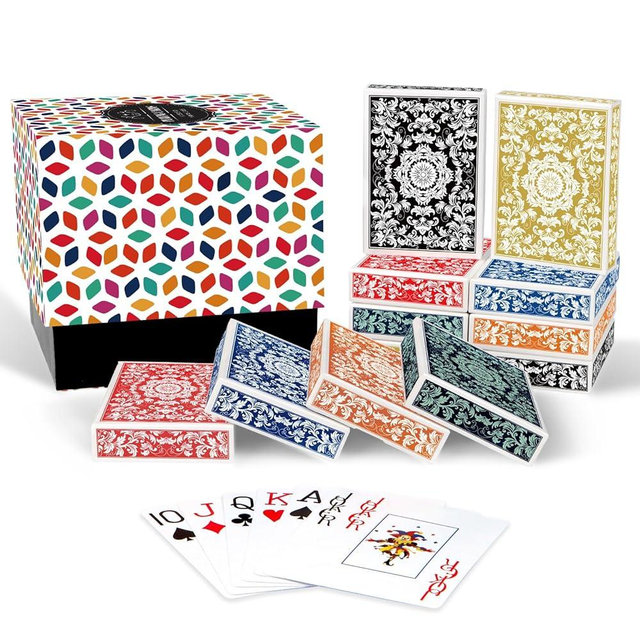 Metsyth Playing Cards 12 Pack,Decks of Cards,Jumbo Index Large Print Playing Cards for Adults Seniors,Colorful Poker Cards Bulk with Gift Box for Activities Party Supplies Card Game Family Game Night