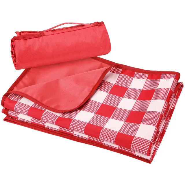 Tirrinia 59"x79" Picnic Blanket, Outdoor Waterproof Lightweight Windproof Extra Large Blanket, Foldable Camping Blanket, Plaid Red