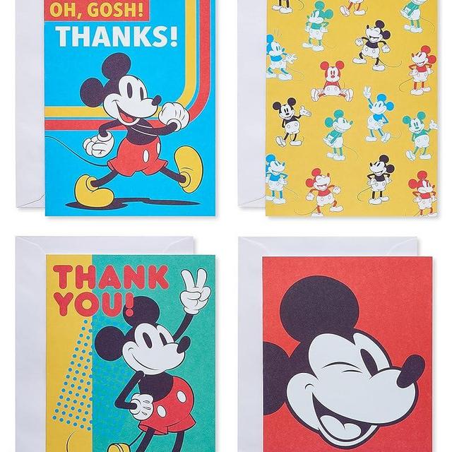 American Greetings Thank You and Blank Cards Bundle with Envelopes, Mickey Mouse (48-Count)