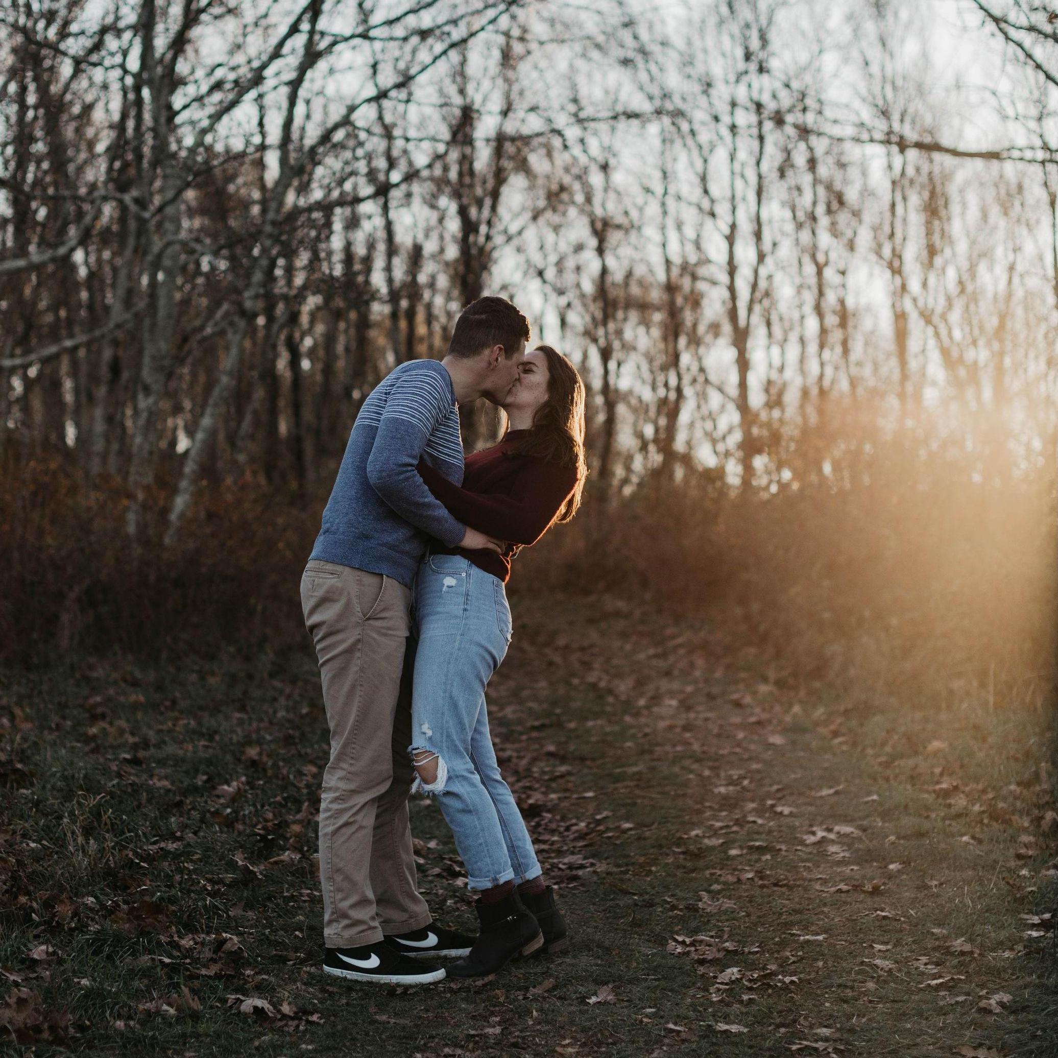 Daniel and Sarah can't choose a favorite from their engagement photos at Cole Mountain, but this one is definitely up there!