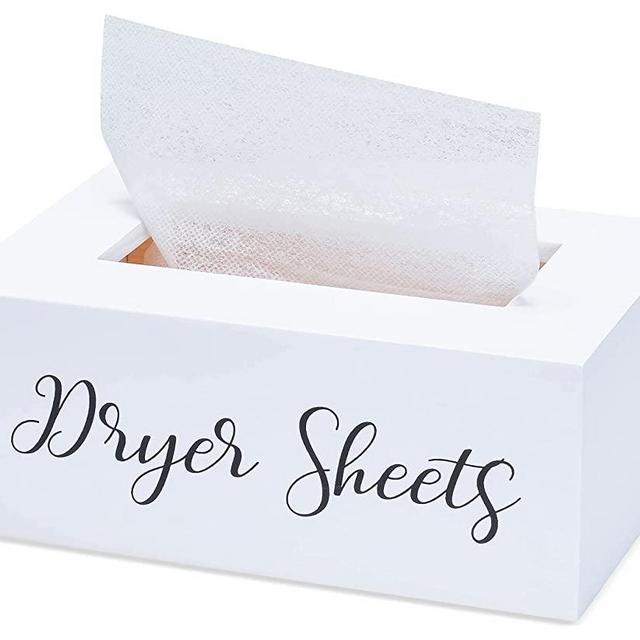 Boathouse Design Dryer Sheet Dispenser For Laundry Room Decor - Decorations and Organization - Laundry Softener Dispenser - Cute Home Laundry Room Decor - Elevate Your Home - Parent (White)