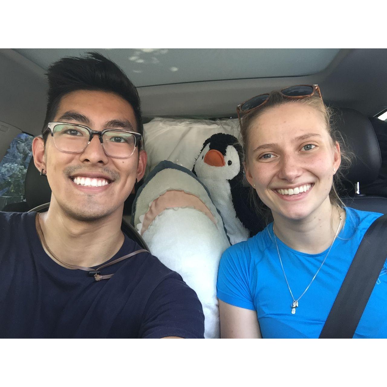 After 2 years of long distance, we roadtripped (with a car full of Laura's stuff) from Chicago to San Francisco, stopping in 7 national parks along the way!