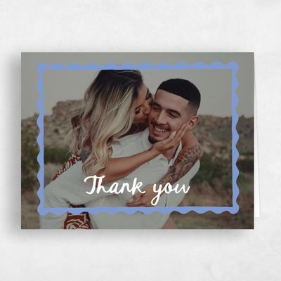 White Wedding Thank You - Nyssa Frame