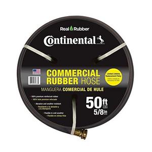 Premium 5/8 in. Dia x 50 ft. Commercial Grade Rubber Black Water Hose