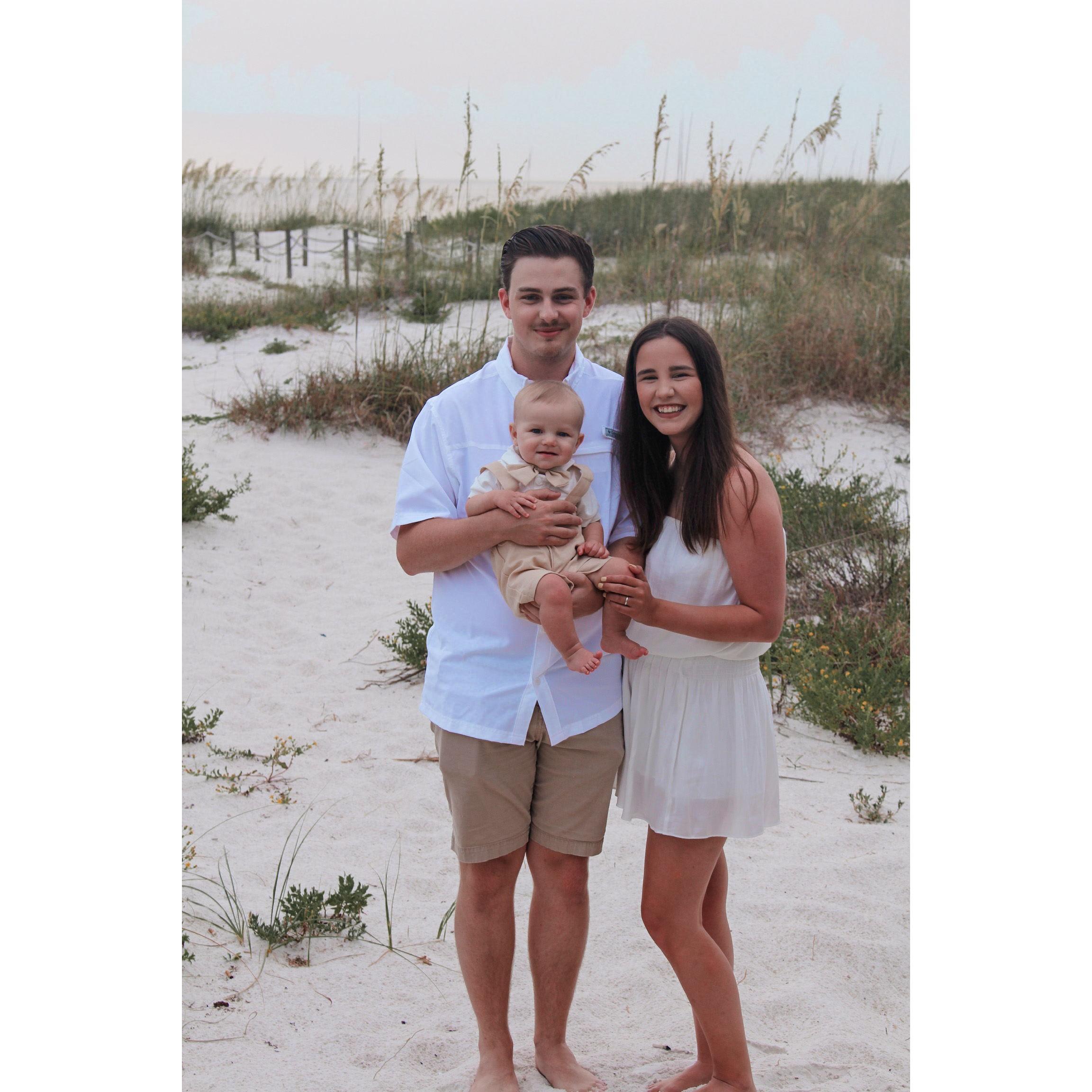 First time we went to the beach as a family of three! Who would have thought that the next beach trip we would be getting engaged!