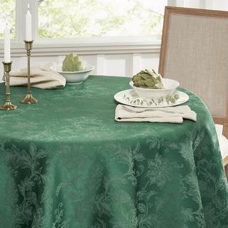 Holiday Damask Round Tablecloth