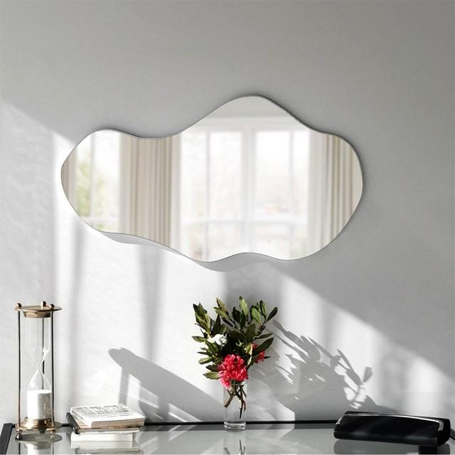 Irregular Mirror for Wall, Asymmetrical...