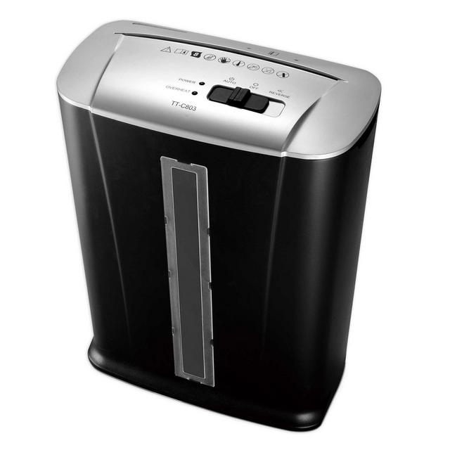 Shredder Essentials® 8-Sheet Crosscut Shredder with Basket