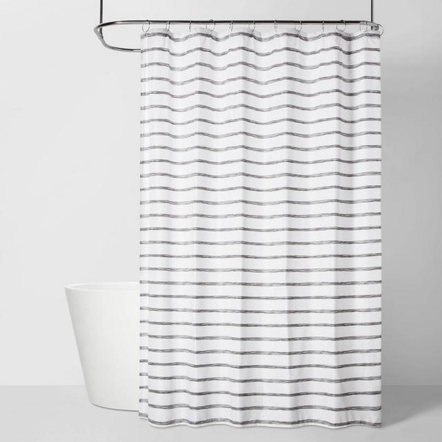 Striped Shower Curtain White - Room Essentials™