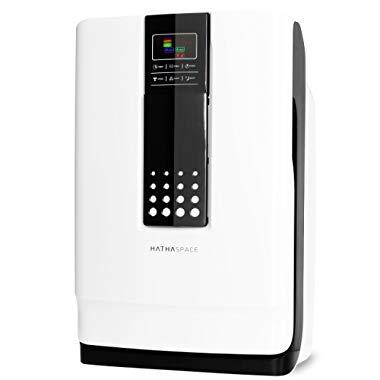 Hathaspace Smart True HEPA Air Purifier, 5-in-1 Large Room Air Cleaner & Deodorizer for Allergies, Pets, Asthma, Smokers, Odors – Eliminates Pet Hair, Allergens, Dust, Pollen, Mold, Smoke, More