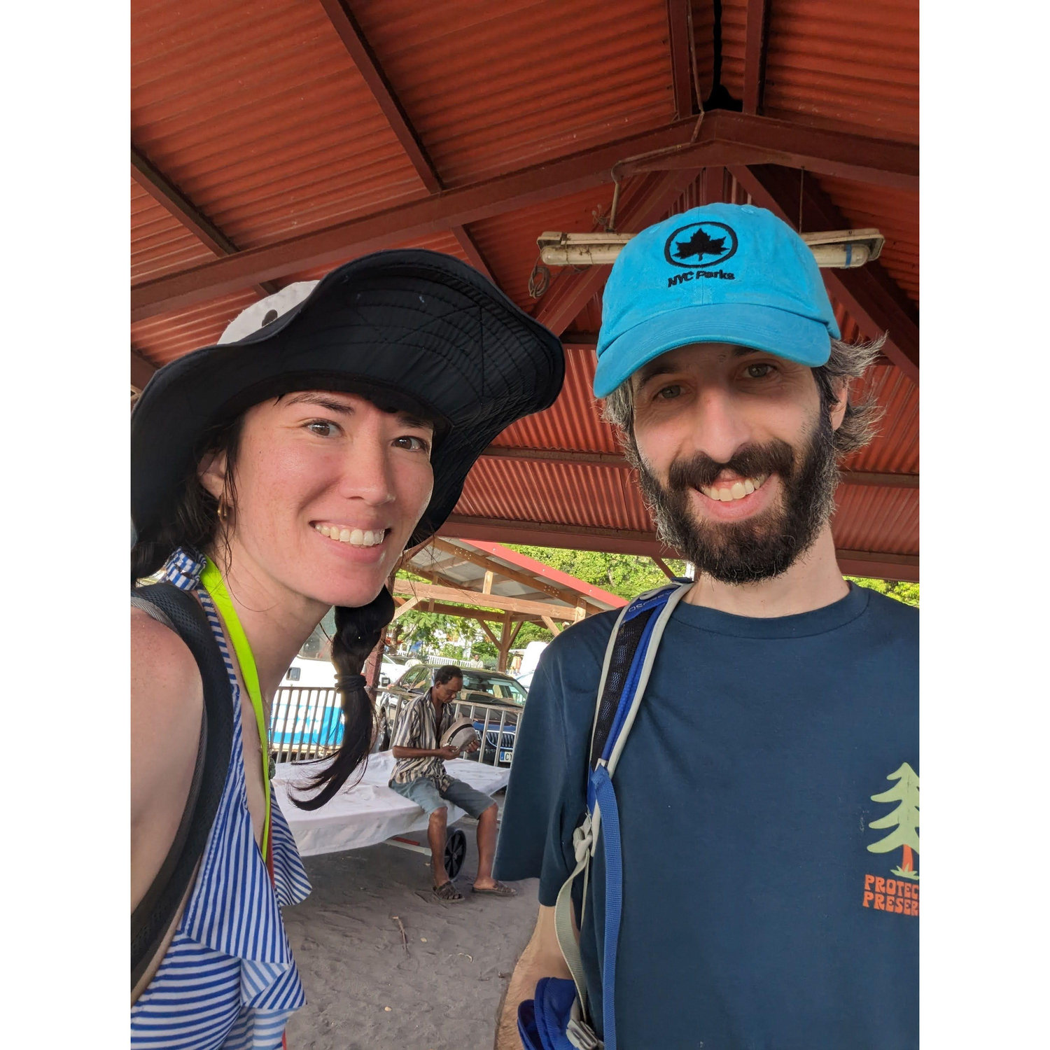 Engaged after snorkeling Réserve Cousteau