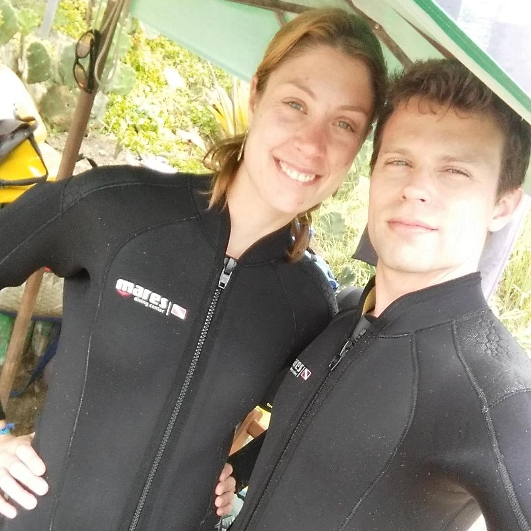 Our 6th date, where we modeled wetsuits in Brazil