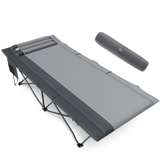 Timber Ridge Extra Wide Heavy Duty Camping Cot for Adult, Easy Set Up Oversized Sleeping Cot with Carry Bag for Camping, Travel and Outdoors, Support up to 450lbs