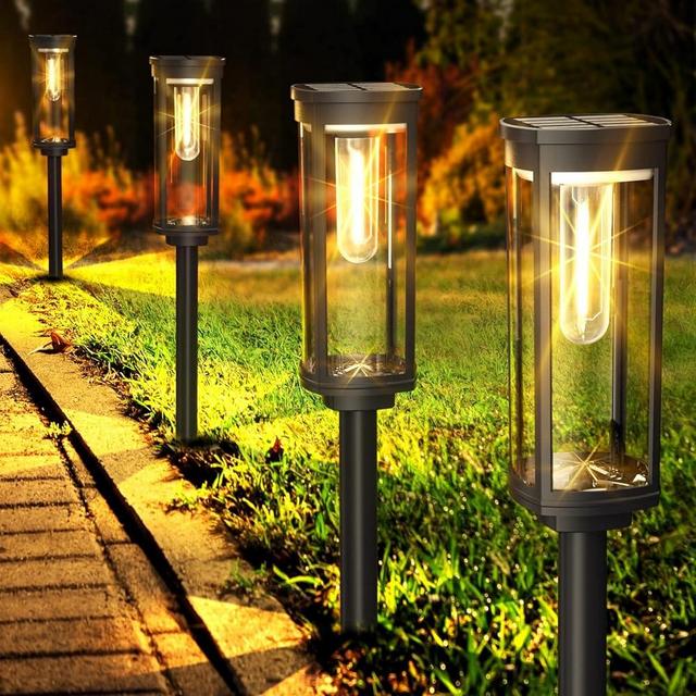 COXSENI Solar Pathway Lights Outdoor 8 Pack, Bright Solar Path Light Outside Waterproof, Solar Garden Decorative Solar Powered Landscape Lights for Walkway Driveway Lawn Patio Sidewalk Yard Decor