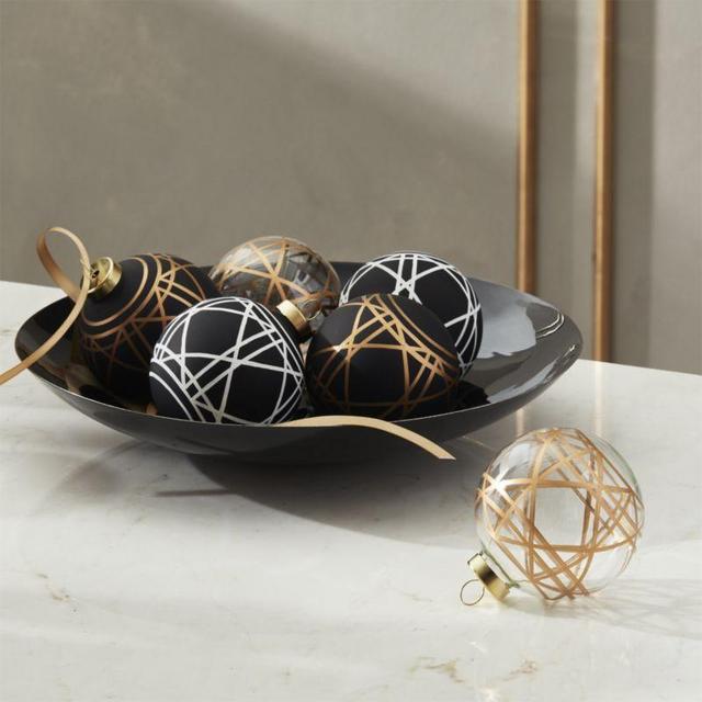 Intersect Handpainted Ornaments Set of 6