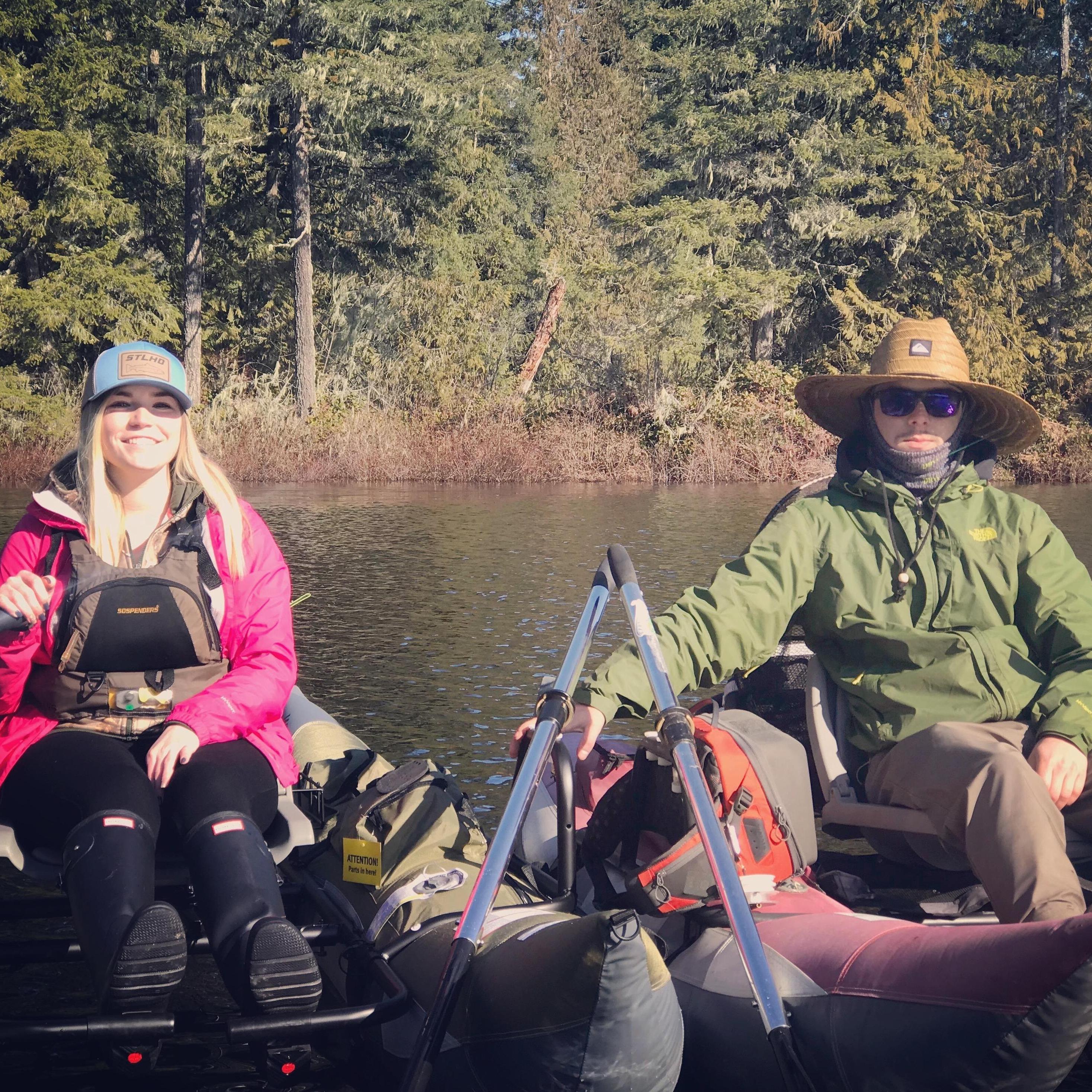 Fly fishing for trout