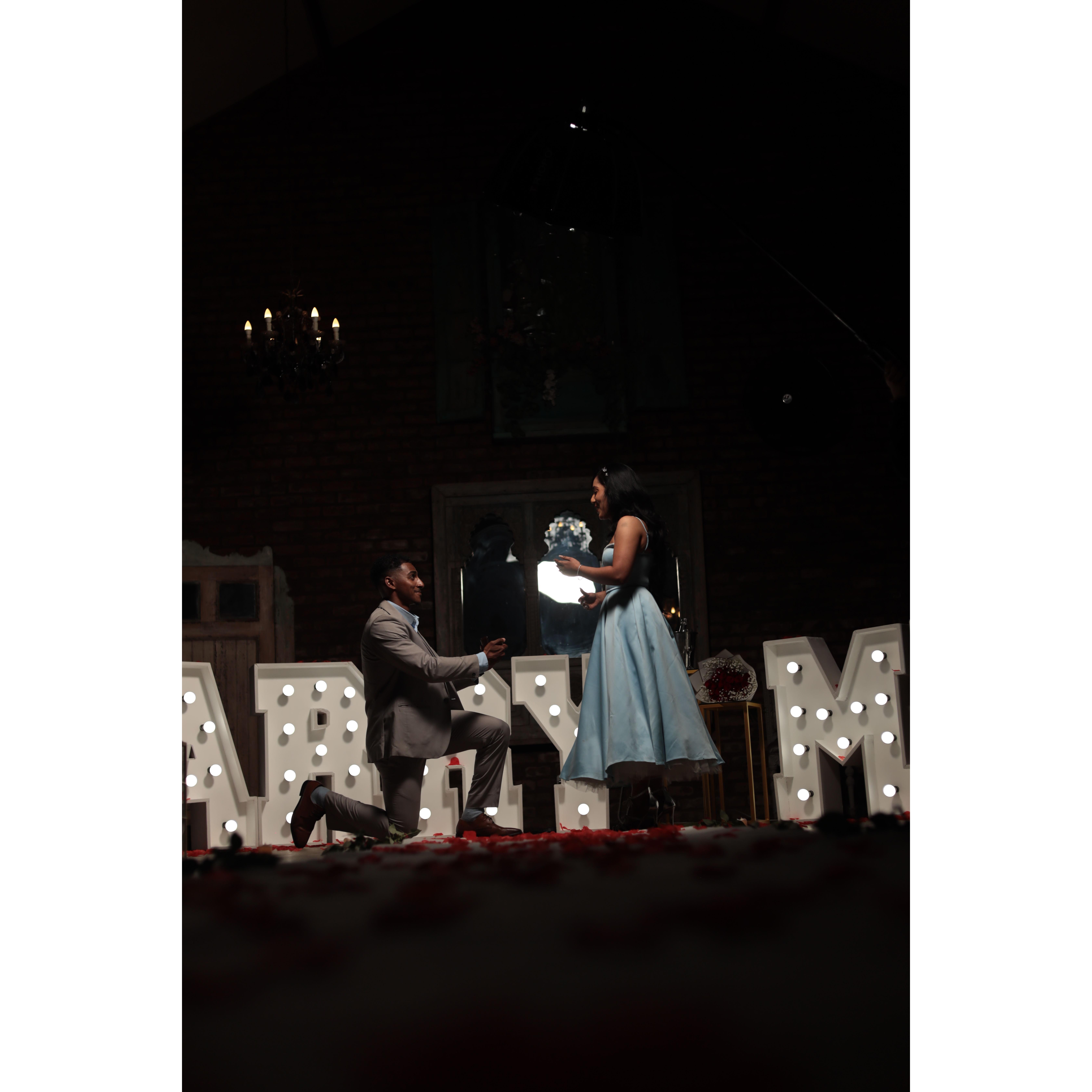 The day, She said Yes!