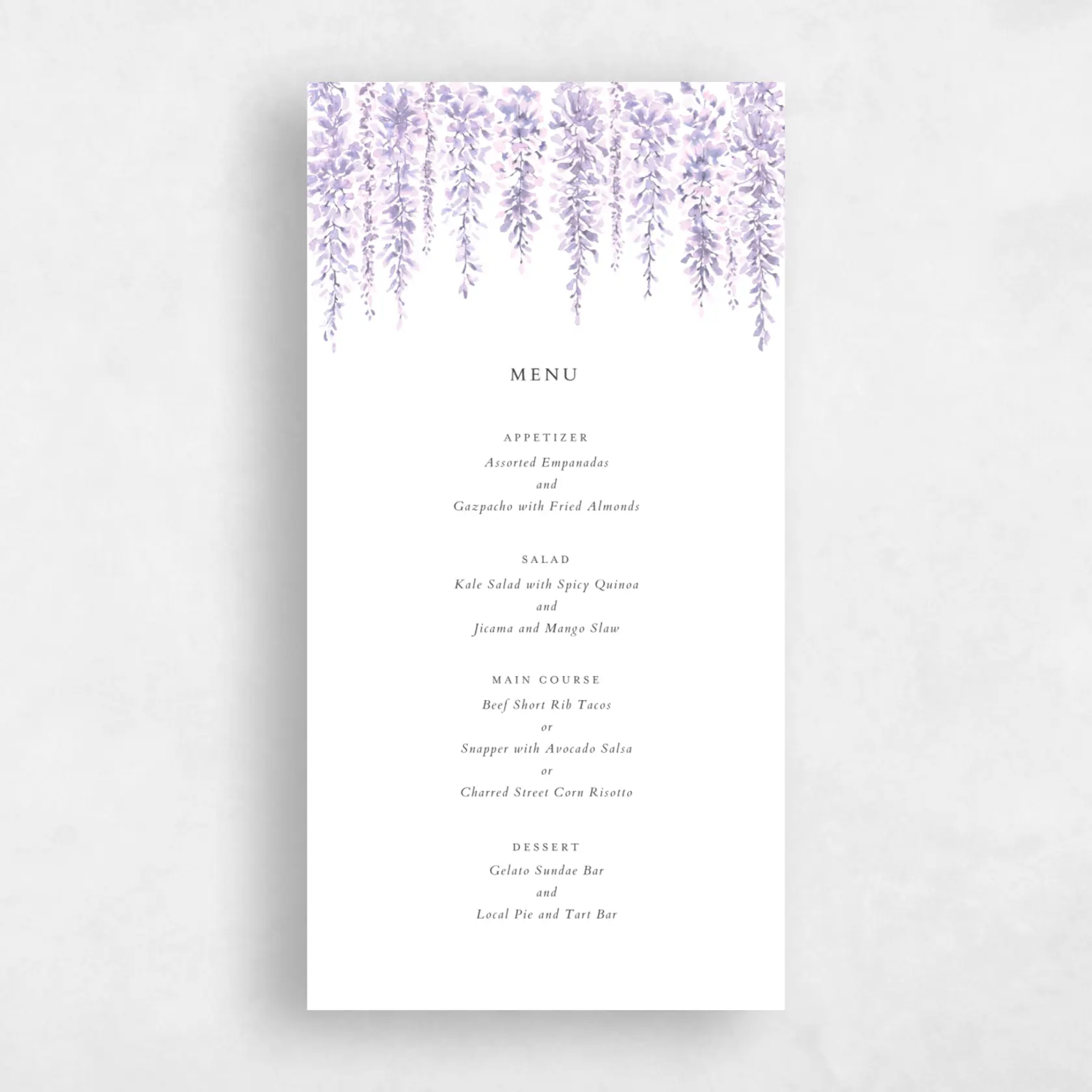 Menu - Portree preview
