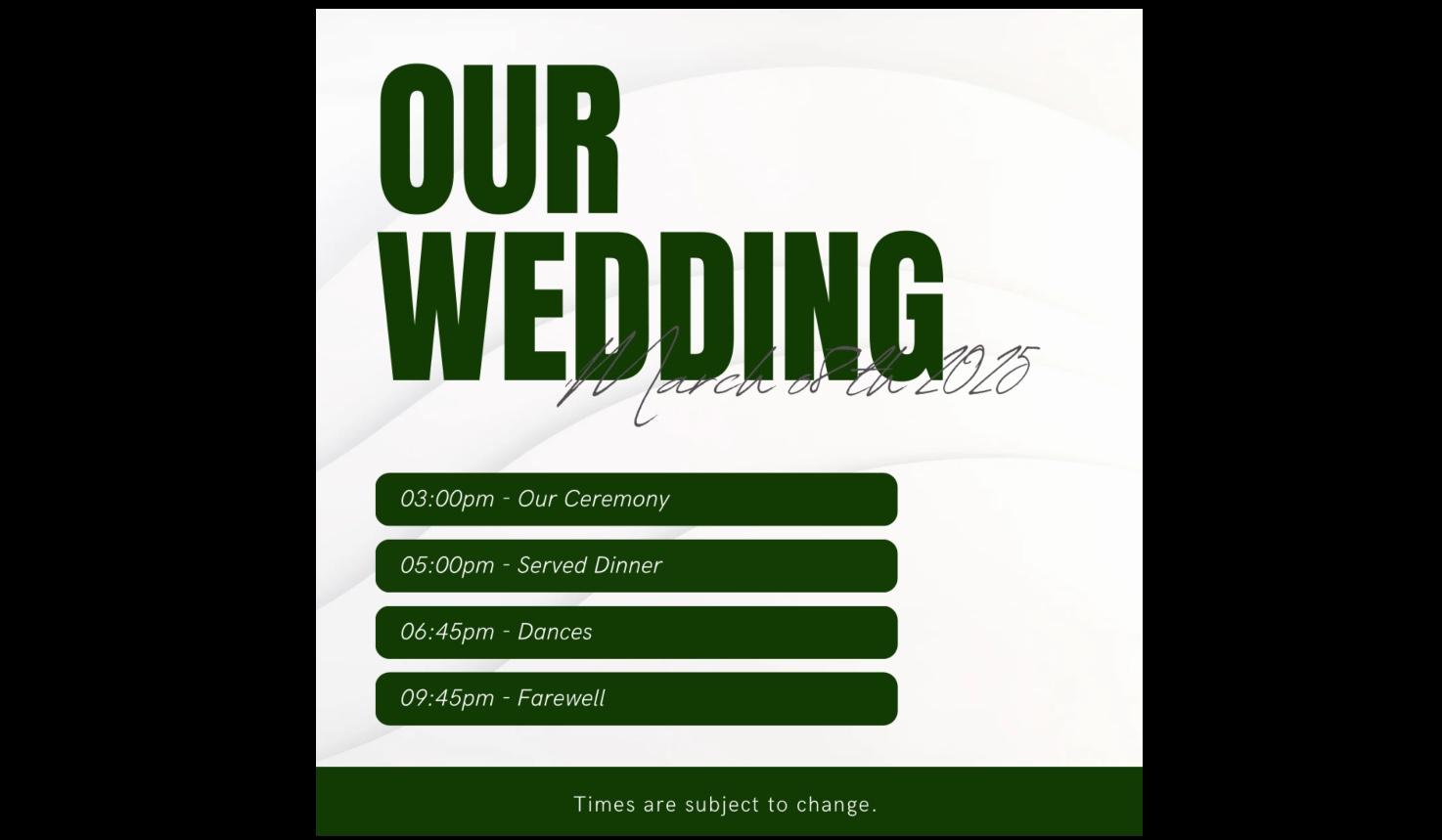 The Wedding Website of Kyra Merrick and Michael Graham-Dodge