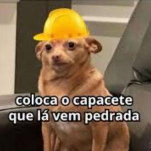 Capacete para o noivo (caso o calmante nao funcione)