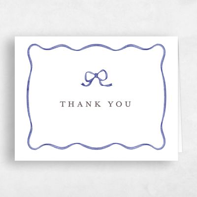 Periwinkle, White Wedding Thank You - Perkins Landscape