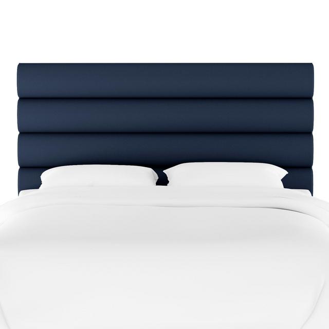 Channel Headboard Full Velvet Navy - Opalhouse™
