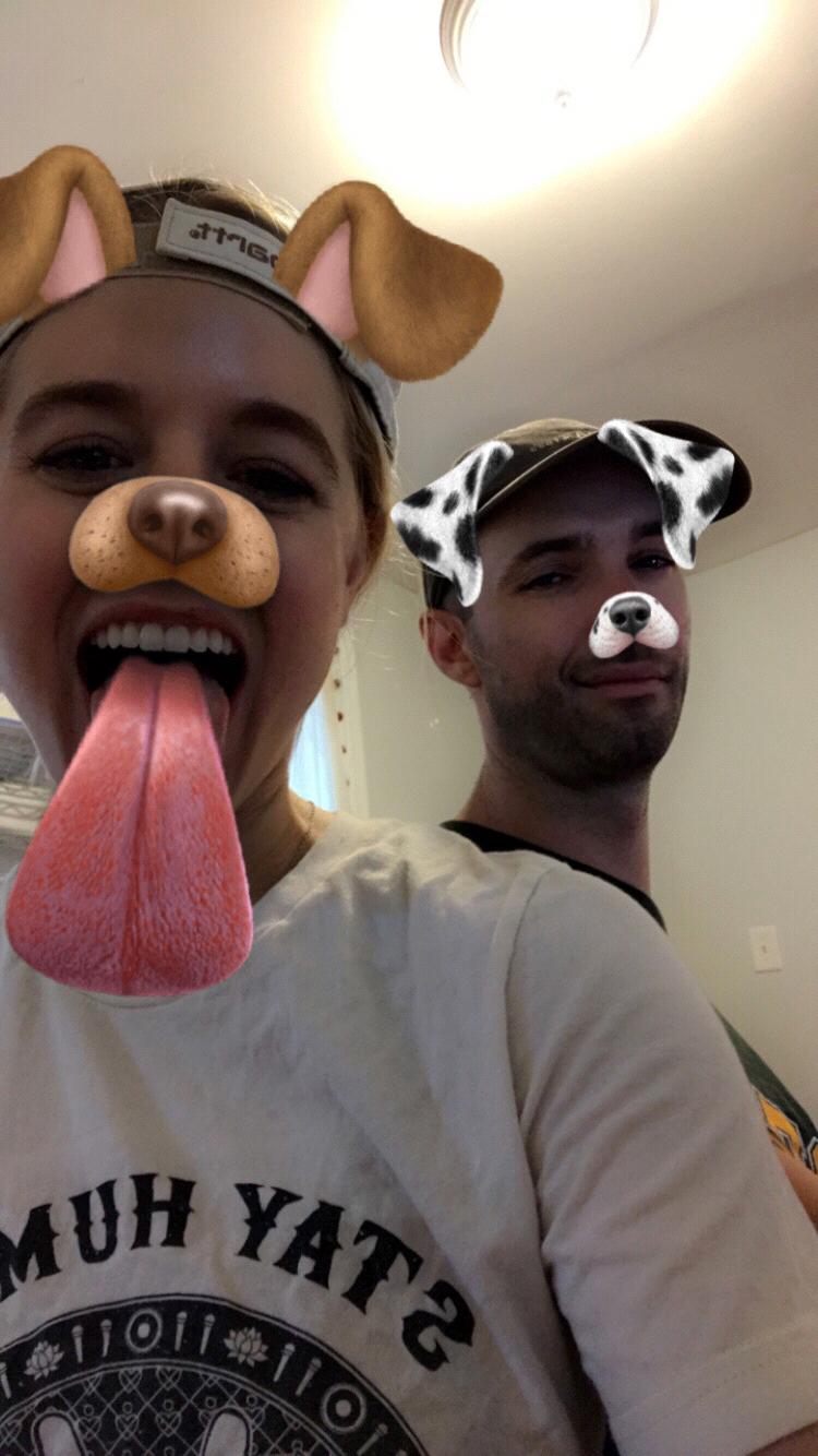 Martin often indulges Katie's doggo obsession