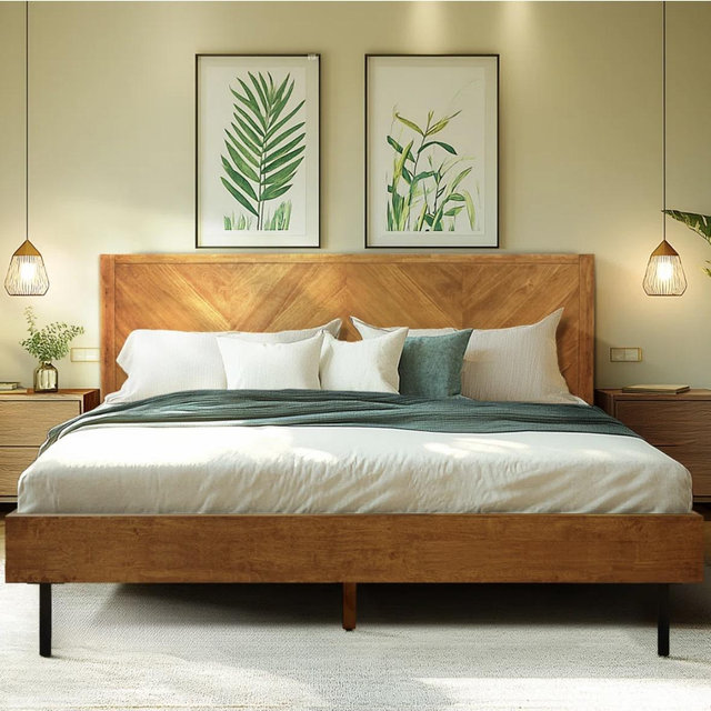 King bed and bed frame
