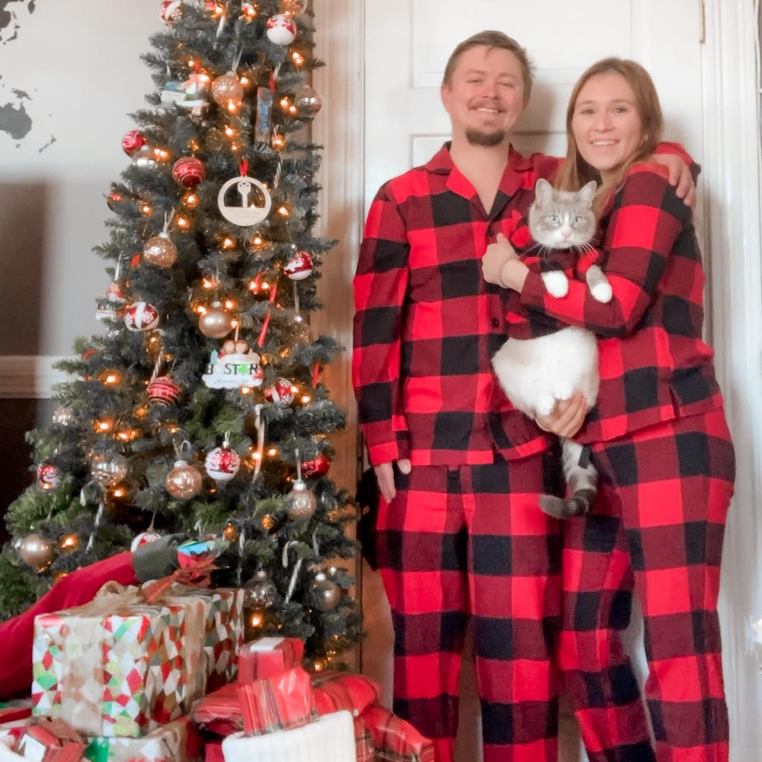 Our first Christmas living together! Boston, 2020