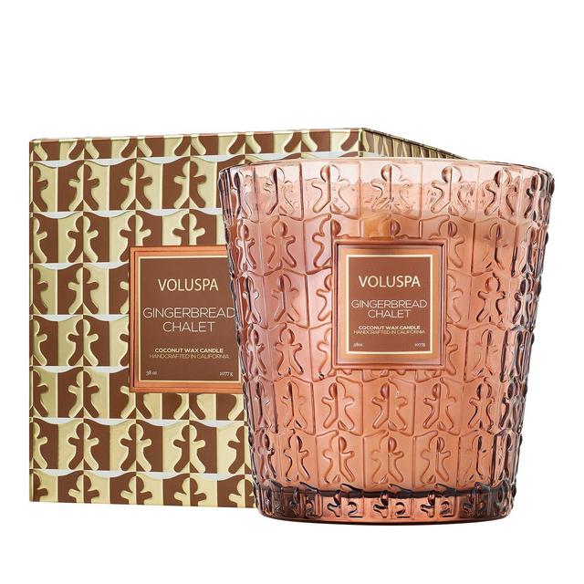 Voluspa Gingerbread Chalet 3 Wick Hearth Candle 38 oz.