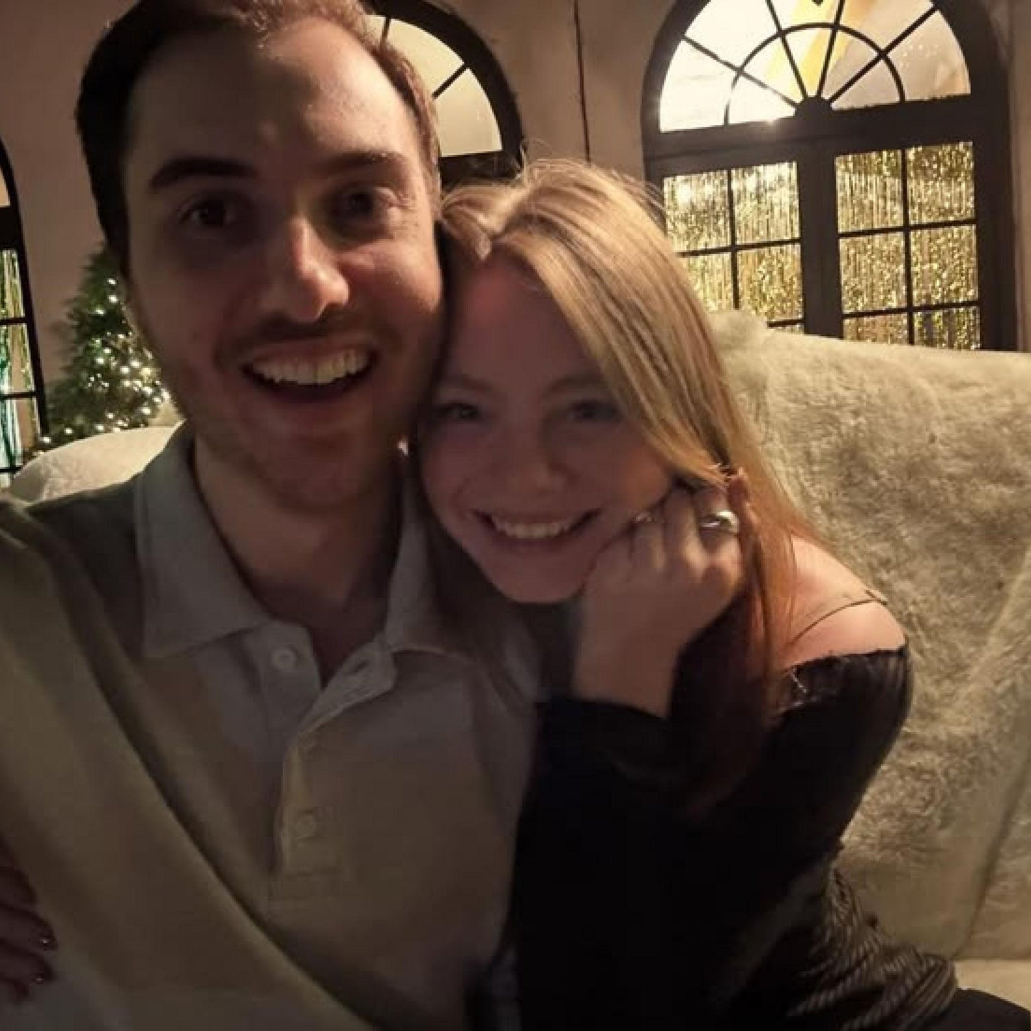 The night Ryan proposed and Chloe said YES! (After a bit of incoherent screaming)