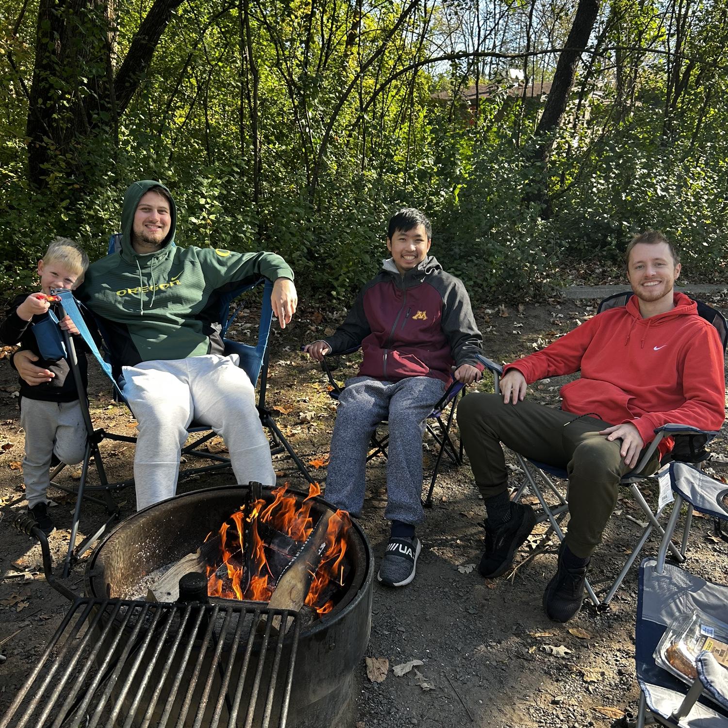 Camping with friends