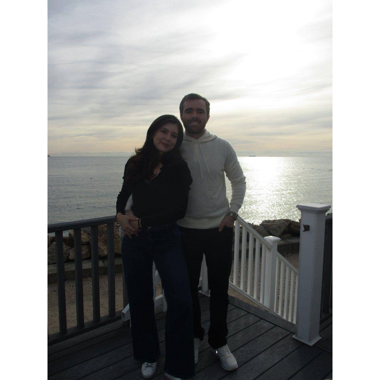 Visiting Mitchell's family in Connecticut