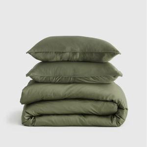 Organic Bamboo Viscose Duvet Cover Set | Quince in Olive