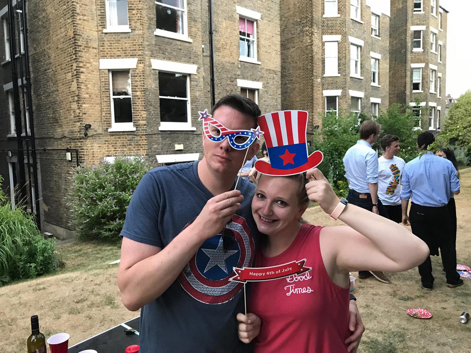 Teaching the Brits how to celebrate the 4th of July, 2018