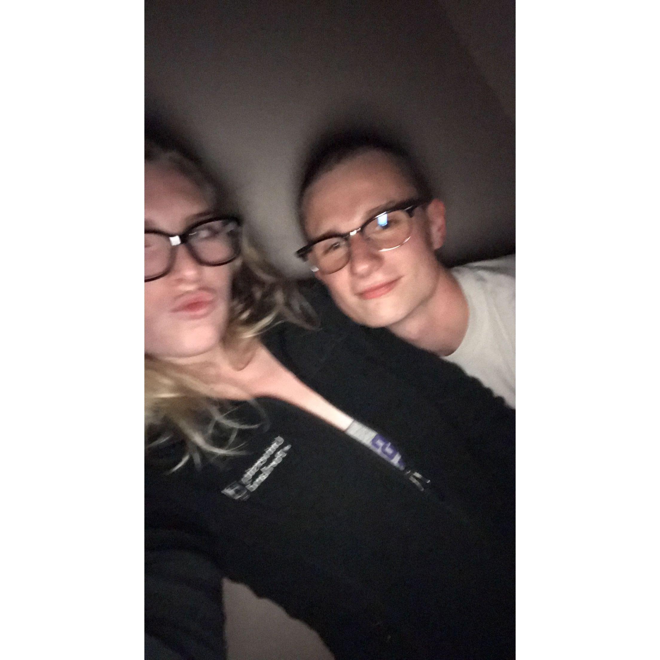 Our first picture together - 2018!