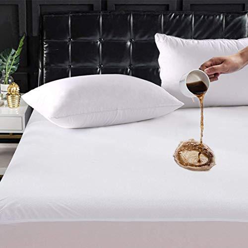TASTELIFE King Waterproof Mattress Pad Protector Cover - Fitted 8" - 21" Deep Pocket - Hypoallergenic Vinyl Free(King, White)