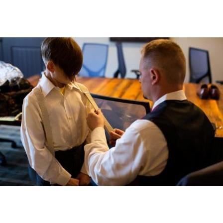 Boys getting ready